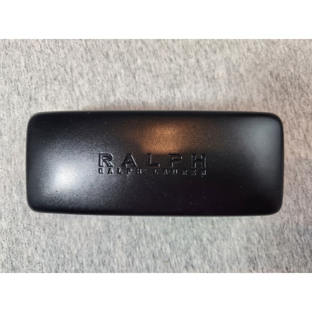 Ralph Ralph Lauren Black Hardshell Eyeglass Case with Cleaning Cloth